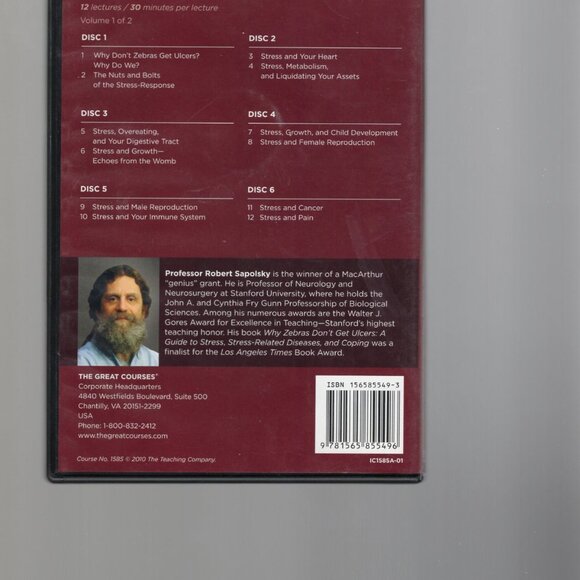 Stress and Your Body The Great Courses  12 Discs No Booklets - Picture 2 of 4